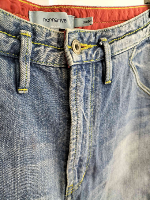 ノンネイティブ nonnative カットオフ デニムハーフパンツ シンチバック メンズ JPN:0
