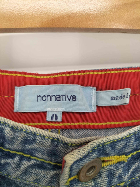 ノンネイティブ nonnative カットオフ デニムハーフパンツ シンチバック メンズ JPN:0