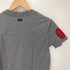 フブ FUBU MUSCLE FIT フェルト ロゴ クルーネック S/S Tシャツ チビT Y2K レディース import:S