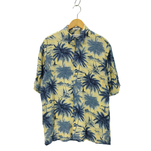 ピエールカルダン pierre cardin 100%レーヨン 総柄アロハシャツ メンズ JPN:M