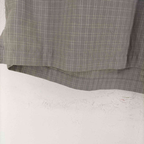 ペリーエリス PERRY ELLIS チェック柄 レーヨンポリ 半袖シャツ メンズ import:XL