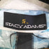 ステイシーアダムス STACY ADAMS 総柄シアー オープンカラー 半袖シャツ メンズ
