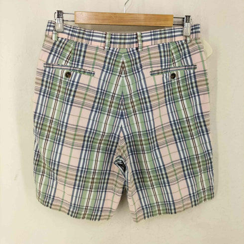 ブルックスブラザーズ BROOKS BROTHERS インド綿 マドラスチェック コットンハーフパンツ メンズ 31inch