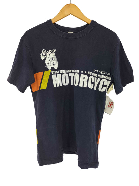 バーンズ アウト フィッターズ BARNS OUT FITTERS 両面プリント クルーネックTシャツ メンズ JPN:M