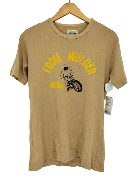 バーンズ アウト フィッターズ BARNS OUT FITTERS フロントプリント クルーネックTシャツ メンズ JPN:L