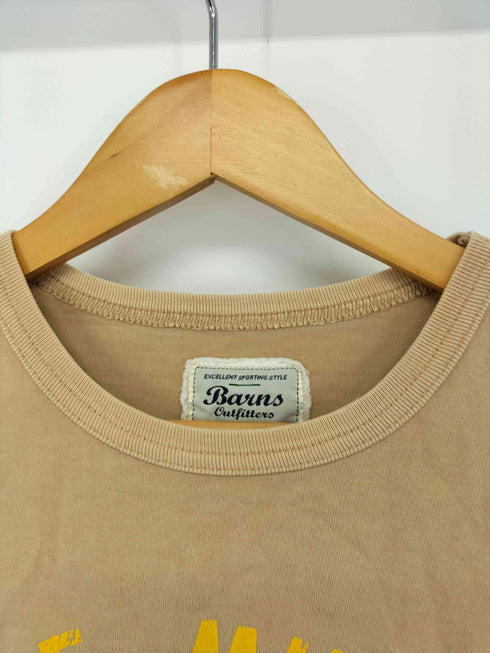 バーンズ アウト フィッターズ BARNS OUT FITTERS フロントプリント クルーネックTシャツ メンズ JPN:L