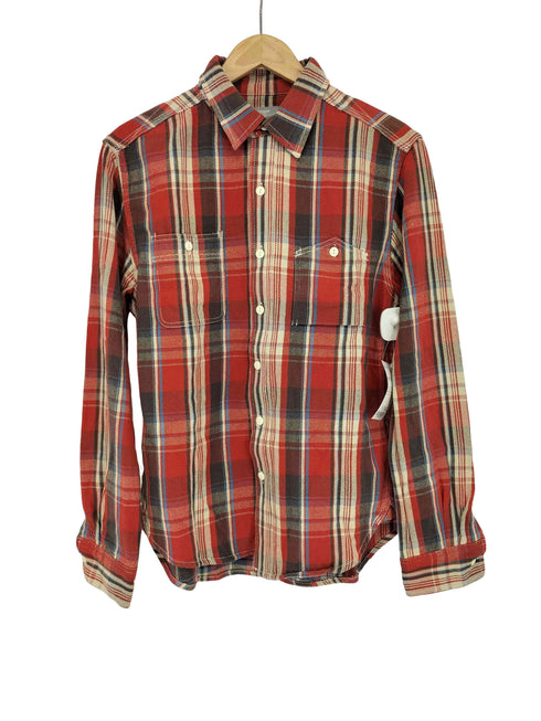 ステューシー Stussy 00s AUTHENTIC GEAR 長袖チェックネルシャツ メンズ import:M