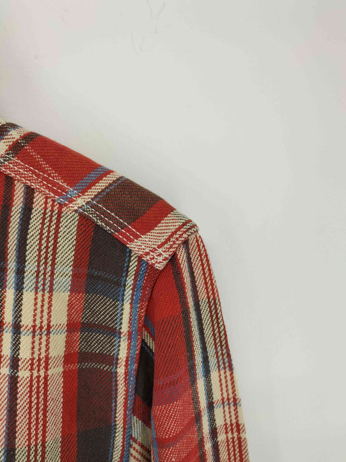 ステューシー Stussy 00s AUTHENTIC GEAR 長袖チェックネルシャツ メンズ import:M