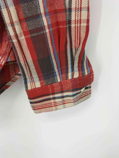 ステューシー Stussy 00s AUTHENTIC GEAR 長袖チェックネルシャツ メンズ import:M