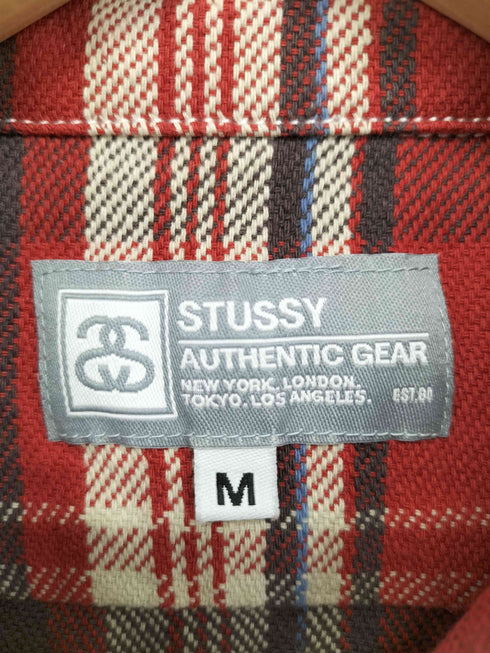 ステューシー Stussy 00s AUTHENTIC GEAR 長袖チェックネルシャツ メンズ import:M