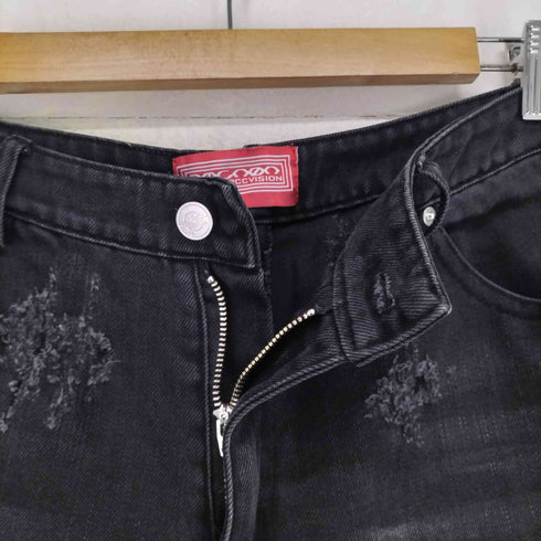 PCC VISION ダメージ加工 デニムハーフパンツ Y2K メンズ JPN:XL