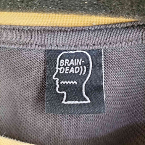 ブレインデッド BRAIN DEAD HEAVYWEIGHT EMBROIDERED PANELED SHIRT メンズ L