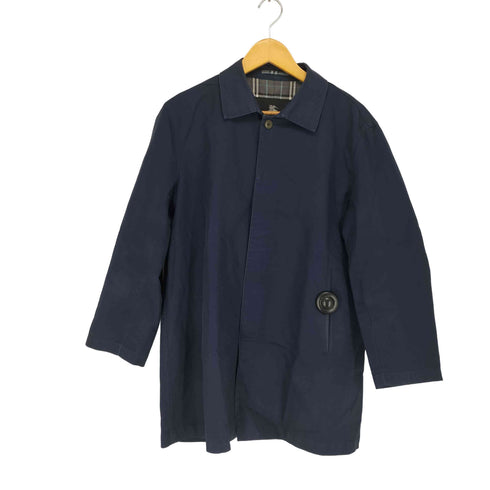 バーバリーブラックレーベル BURBERRY BLACK LABEL 裏地ノバチェック ハーフステンカラーコート メンズ