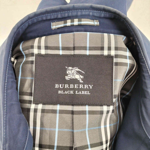 バーバリーブラックレーベル BURBERRY BLACK LABEL 裏地ノバチェック ハーフステンカラーコート メンズ