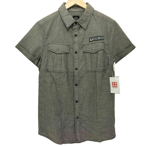 ハーレーダビッドソン HARLEY-DAVIDSON Double Pocket Denim Short Sleeve Shirt メンズ import:S