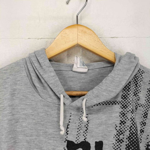 ナイキ NIKE Y2K 90~00S フロント刺繍 フード付きTシャツ メンズ L