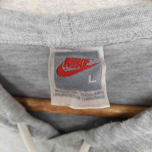ナイキ NIKE Y2K 90~00S フロント刺繍 フード付きTシャツ メンズ L
