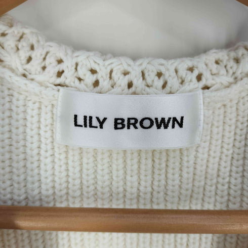 リリーブラウン Lily Brown クロシェカラーセーラーニット レディース ONE SIZE