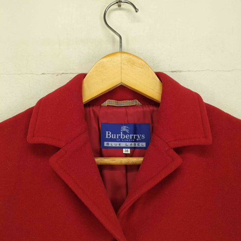 バーバリーブルーレーベル BURBERRY BLUE LABEL ウールメルトン チェスターコート レディース US:38