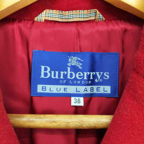バーバリーブルーレーベル BURBERRY BLUE LABEL ウールメルトン チェスターコート レディース US:38