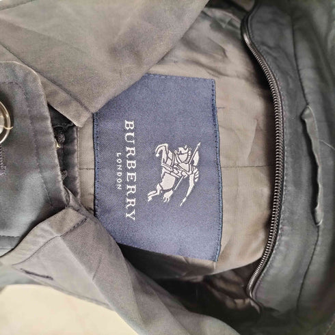 バーバリーロンドン BURBERRY LONDON ジップアップ 中綿 ステンカラーコート メンズ LL