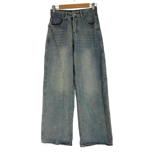 ウォレット加工ワイドデニムパンツ レディース JPN:M