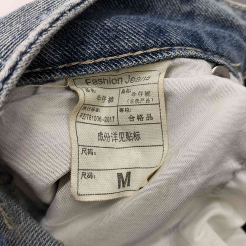 ウォレット加工ワイドデニムパンツ レディース JPN:M
