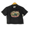 Shang Pin ヴィンテージ加工 フロントプリント Tシャツ レディース