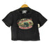 Shang Pin ヴィンテージ加工 フロントプリント Tシャツ レディース