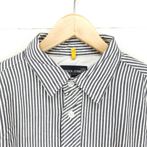ノーティカ NAUTICA ストライプシャツ メンズ L