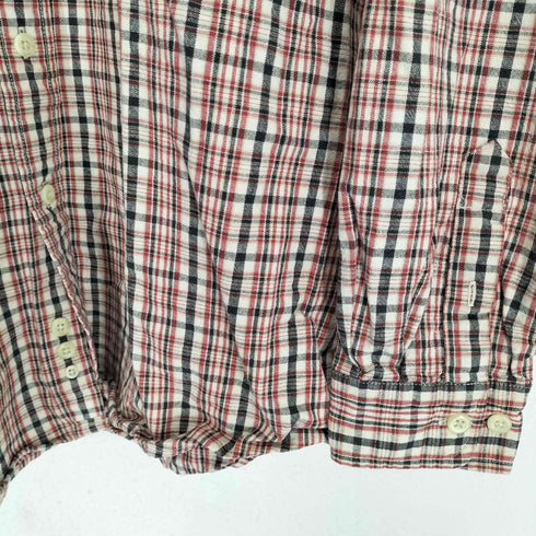 エディーバウアー Eddie Bauer 90S 白タグ コットンネルシャツ メンズ L/REGULAR
