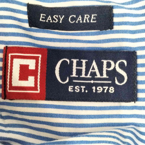 チャップス CHAPS ロゴ刺繍ストライプシャツ メンズ M
