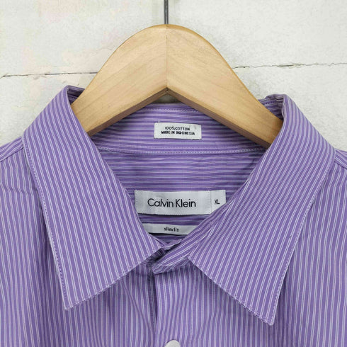 カルバンクライン CALVIN KLEIN ストライプシャツ メンズ XL
