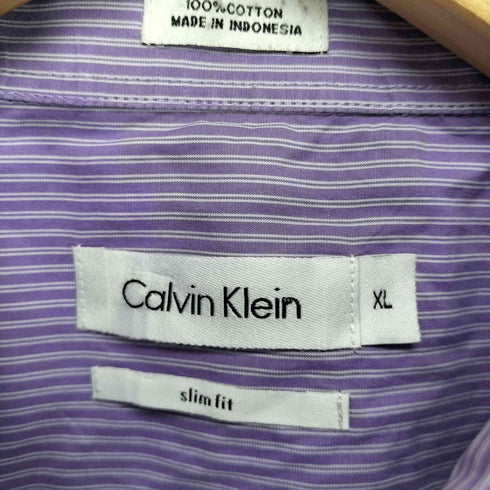 カルバンクライン CALVIN KLEIN ストライプシャツ メンズ XL