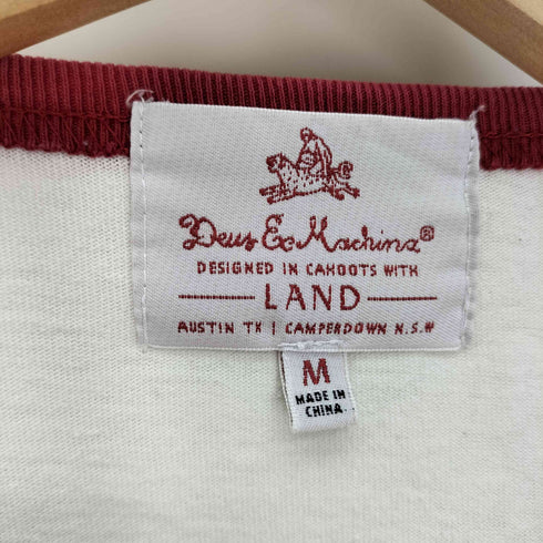 デウスエクスマキナ Deus Ex Machina LAND BOYS DEUS 翼 プリント リンガー Tシャツ メンズ import:M