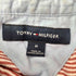 トミーヒルフィガー TOMMY HILFIGER ロゴ刺繍ストライプ半袖シャツ メンズ M