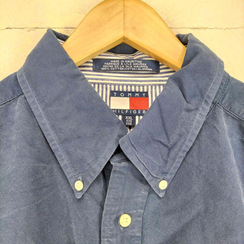 トミーヒルフィガー TOMMY HILFIGER ロゴ刺繍オックスフォードボタンダウンシャツ メンズ XXL