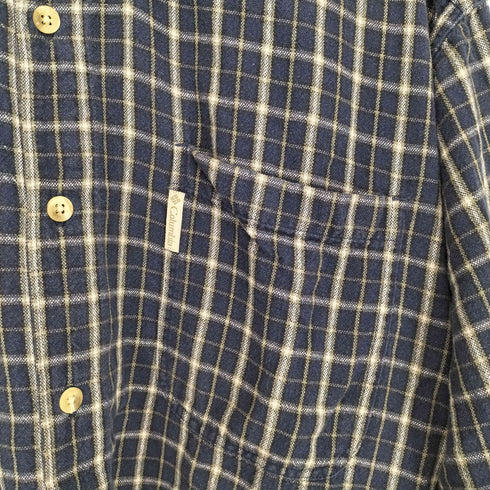コロンビアスポーツウェア Columbia Sportswear 90~00S チェック柄コットンネルシャツ メンズ L