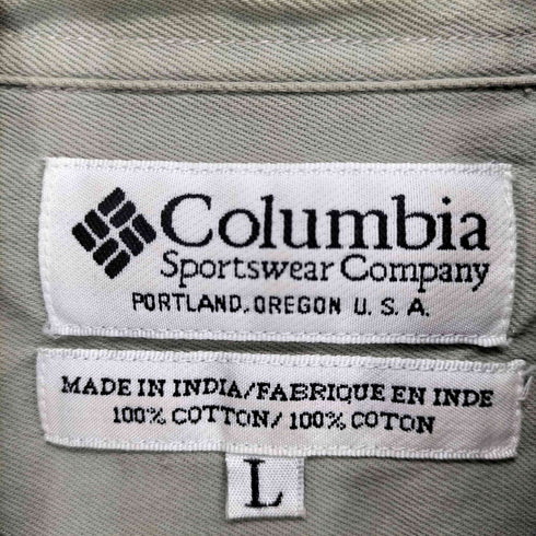 コロンビアスポーツウェア Columbia Sportswear 90~00S チェック柄コットンネルシャツ メンズ L