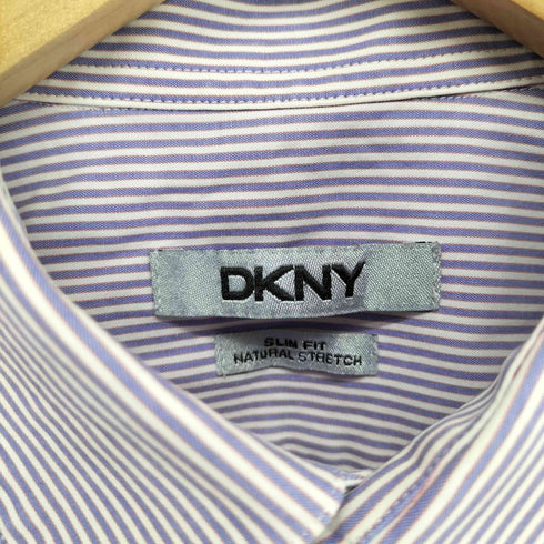 ダナキャランニューヨーク DKNY SLIM FIT ストライプシャツ メンズ