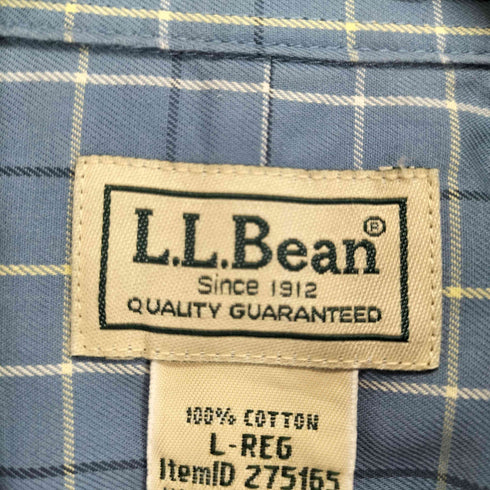エルエルビーン L.L.Bean ウィンドーペーンチェックボタンダウンシャツ メンズ L-REG
