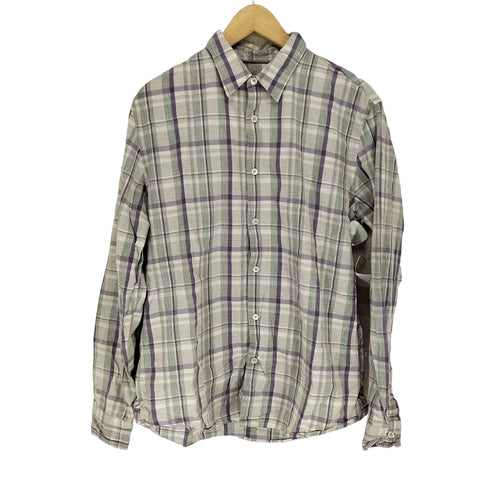 ダナキャランニューヨーク DKNY SLIM FIT チェック柄シャツ メンズ M