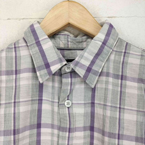 ダナキャランニューヨーク DKNY SLIM FIT チェック柄シャツ メンズ M
