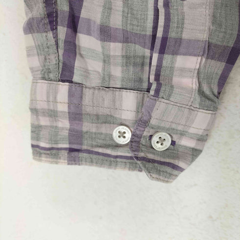 ダナキャランニューヨーク DKNY SLIM FIT チェック柄シャツ メンズ M