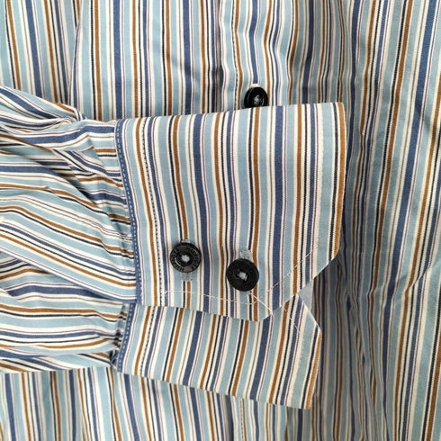 トミーヒルフィガー TOMMY HILFIGER 80'S 2PLY FABRIC マルチストライプシャツ メンズ XL