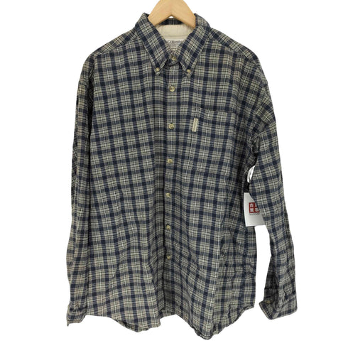コロンビア Columbia 90S~ チェック柄コットンネルシャツ メンズ XL