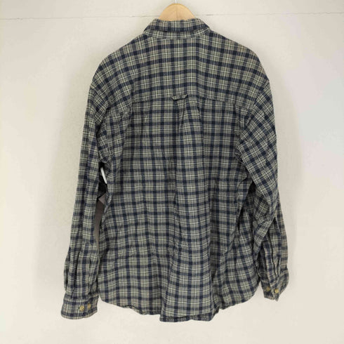 コロンビア Columbia 90S~ チェック柄コットンネルシャツ メンズ XL