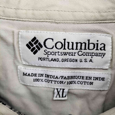 コロンビア Columbia 90S~ チェック柄コットンネルシャツ メンズ XL