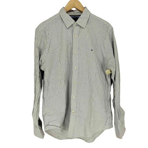 トミーヒルフィガー TOMMY HILFIGER ウィンドーペーンチェックシャツ メンズ M