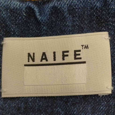 NAIFE デニムチューブトップワンピース レディース 36
